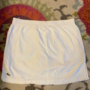 White Lacoste Sport Skirt
